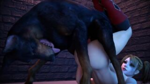 Harley x Dog ReversePress [Rekin3D] - ﻿3D animation on Crohasit
