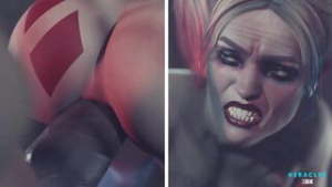 Harley’s GPD encounter in Jail POV (Splitscreen) [Heracles3DX] - DC Comics animation on Crohasit