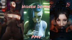 Hidden Desire – Cyberpunk HMV PMV - ﻿3D animation on Crohasit