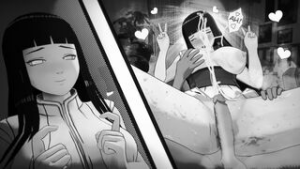 Hinata riding a big cock - ﻿3D animation on Crohasit