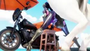 Horse video 102 – Widow x horse – fountain - Overwatch animation on Crohasit