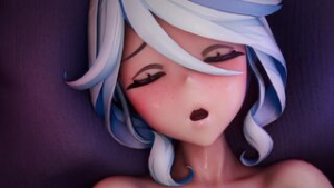 Hu Tao wanna have fun with Furina [Genshin Impact] - ﻿3D animation on Crohasit