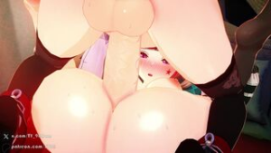 Hutao x Lynette FutaSex (sound) - Genshin Impact animation on Crohasit