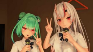 Is it true that there are stores where you can sing karaoke with Vtubers? - Hololive animation on Crohasit