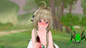 Isuzu Sento and insects [Shokushusuki-Kai] - ﻿3D animation on Crohasit