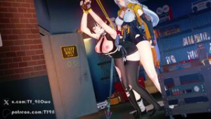 JaneDoe x Yixuan FutaSex (sound) - zenless zone zero animation on Crohasit