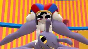 Jax sucks on Pomni’s big cock and get fucked!! - The Amazing Digital Circus animation on Crohasit