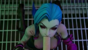 Jinx Blowjob [Top Exposed] [TheCount] - ﻿3D animation on Crohasit