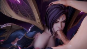 Kai’sa blowjob and doggy. - ﻿3D animation on Crohasit
