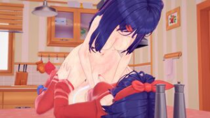 Kind Mita x Futa Short-haired Mita ( MiSide ) - ﻿3D animation on Crohasit