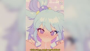 Konosuba Aqua’s Blowjob by Bluethebone - kono subarashii sekai ni shukufuku wo! animation on Crohasit