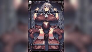 Kyosuke Fujiwara Sariel bound and railed - Touhou animation on Crohasit
