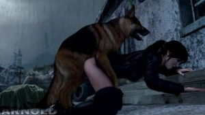 Lara Dogged in the Rain [Arnoldthehero] - ﻿3D animation on Crohasit