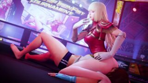 Lili dominates Asuka - ﻿3D animation on Crohasit