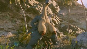 Long neck lady - ﻿3D animation on Crohasit
