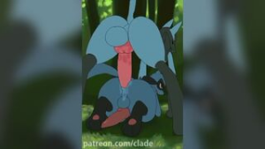 Lucario fucks Riolu - 2D animation on Crohasit