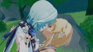 Lumine & Eula - Genshin Impact animation on Crohasit