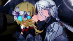 Lumine’s Unwanted Kiss! [Miruno] - Genshin Impact animation on Crohasit