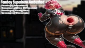 [M4M] Femboy Superhero Ambushed - 2D animation on Crohasit