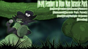 [M4M] Femboy in Dino-Man Jurassic Park - Asmr animation on Crohasit
