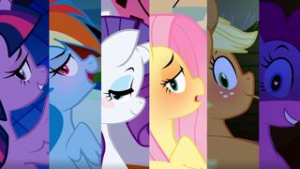 MANE 6 REVERSE COWGIRL COMP [CanaryPrimary] - My Little Pony Friendship is Magic animation on Crohasit