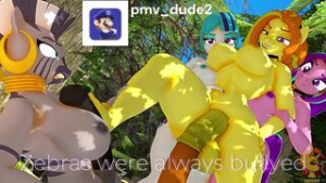 MLP – Zebra – Blacked/Bnwo – short – pmv_dude2 - ﻿3D animation on Crohasit