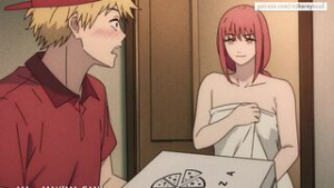 Makima Fucks the Pizza Delivery Guy | Redhornyhead - chainsaw man animation on Crohasit