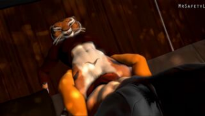 Master Tigress trains Simba [1080p] - Kung Fu Panda animation on Crohasit