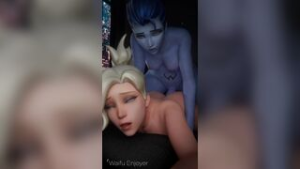 Mercy and Widowmaker - ﻿3D animation on Crohasit