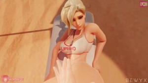 Mercy hot Summer Fuck - Overwatch animation on Crohasit