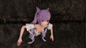 [Miaoshaquan] Keqing stuck in wall and fucked by cockroach - ﻿3D animation on Crohasit