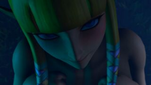 Midna and Zelda Threesome - ﻿3D animation on Crohasit