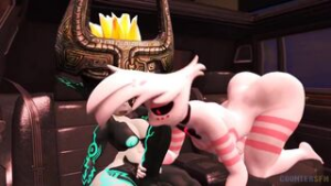 Midna facefucks and bangs Angel Dust - Hazbin Hotel animation on Crohasit