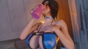 “Milk” does a Auska’s body good. [Bouquetman] - Tekken animation on Crohasit