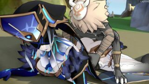 Mirror Maiden’s huge ass getting fucked by a Hilichurl - ﻿3D animation on Crohasit