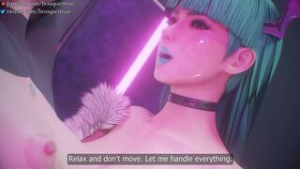 Morrigan sucking the soul out of a partygoer [Futa] - Dark Stalkers animation on Crohasit