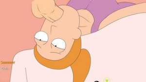 Morty fuck Tricia while summer is watching very close - Rick and Morty a Way Back Home animation on Crohasit
