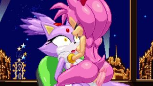 Mykiio kissing amy blaze extended - Sonic the Hedgehog animation on Crohasit