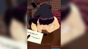 [NTR]Komi Shouko_Blowjob - Komi-san wa Comyushou desu animation on Crohasit