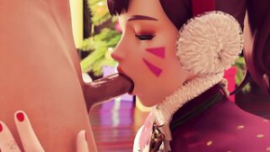 New Year blowjob D.va – Dezmall - Overwatch animation on Crohasit