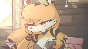 OC flashing a tiddy - 2D animation on Crohasit