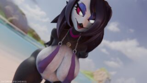 Octavia on The Beach (OatmealPecheneg) 4K60FPS - ﻿3D animation on Crohasit