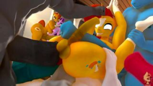 Orange takes on all cummers - ﻿3D animation on Crohasit