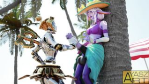 Orianna and Soraka [ayasz] - ﻿3D animation on Crohasit