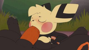 Pichu succ - Pokemon animation on Crohasit