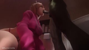 Power gets taken over by the Sloppy Blowjob Devil - ﻿3D animation on Crohasit