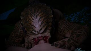 Predator Blowjob - ﻿3D animation on Crohasit