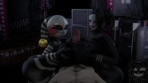 Puppet threesome - ﻿3D animation on Crohasit