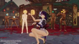 [Raiden Shogun]Mortal body and god bully_genshin&Yae - Genshin Impact animation on Crohasit