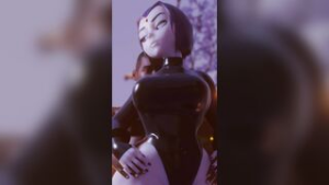 Raven Thighjob [Leotard and Nude] [Alyta3d] - ﻿3D animation on Crohasit